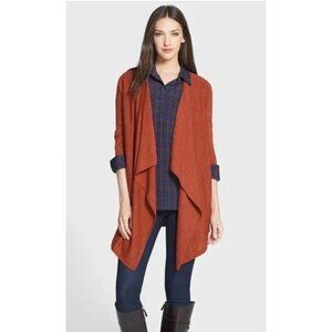 Tory Burch Size Small Cardigan Sweater Open Front Merino Wool